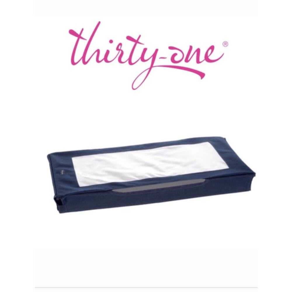 Thirty-One Medium Top-A-Tote Navy Blue